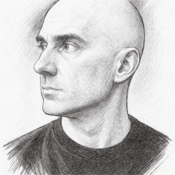 Leon Woods Pencil Portrait